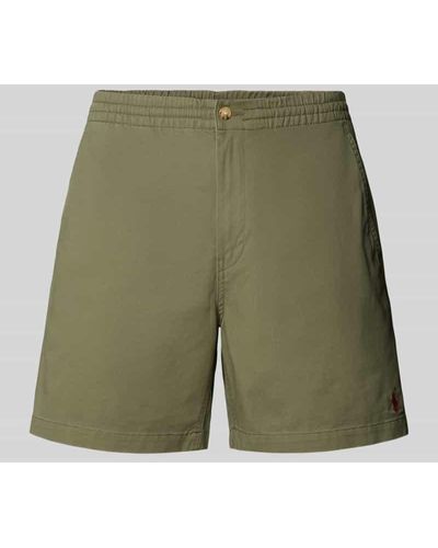 Polo Ralph Lauren Regular Fit Shorts mit Logo-Stitching Modell 'PREPSTER' - Grün