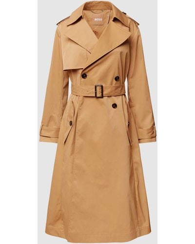 BOSS Trenchcoat mit Taillengürtel Modell 'Conry' - Natur