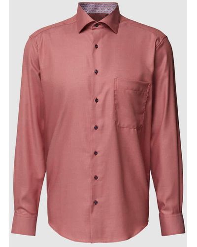 Eterna Comfort Fit Business-Hemd mit Kentkragen - Pink