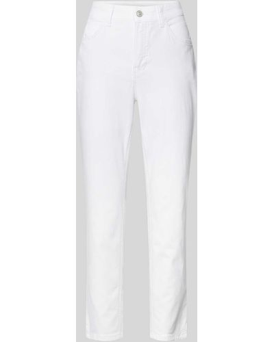 M·a·c Jeans in verkürzter Passform Modell 'MELANIE' - Weiß