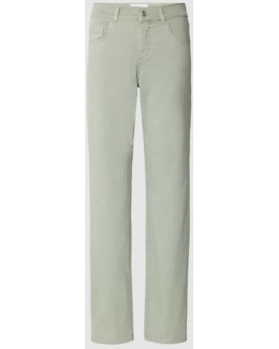 ANGELS Straight Leg Jeans im 5-Pocket-Design Modell 'Dolly' - Grün