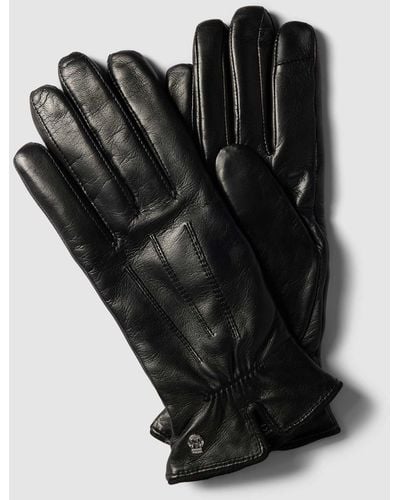 Roeckl Sports Handschuhe aus Leder Modell 'Antwerpen Touch' - Schwarz