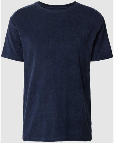 Better Rich T-Shirt aus Frottee - Blau