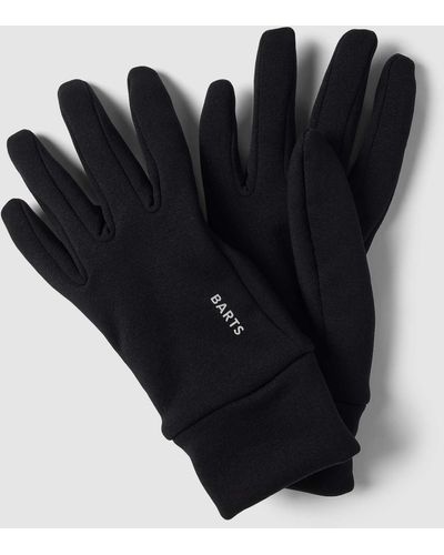 Barts Handschoenen Met Labelprint - Zwart