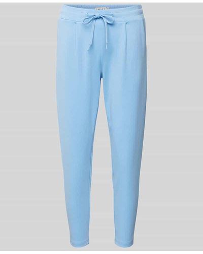 Ichi Slim Fit Sweatpants mit Tunnelzug Modell 'KATE' - Blau