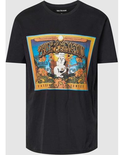 True Religion T-Shirt mit Logo-Print Modell '' - Schwarz