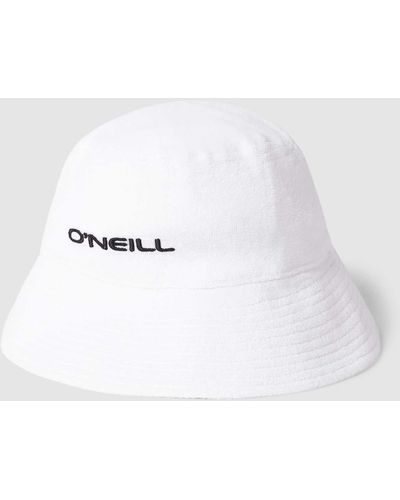 O'neill Sportswear Bucket Hat mit Label-Stitching Modell 'TERRY' - Weiß