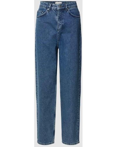Blanche Cph Jeans mit Label-Patch Modell 'AVELON' - Blau