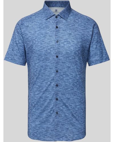 DESOTO Slim Fit Zakelijk Overhemd - Blauw