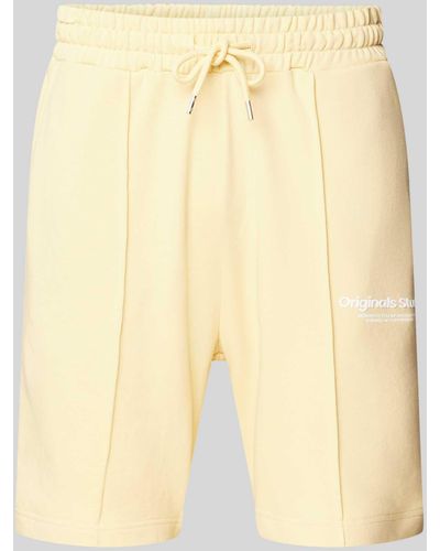 Jack & Jones Sweatshorts Met Tunnelkoord - Naturel