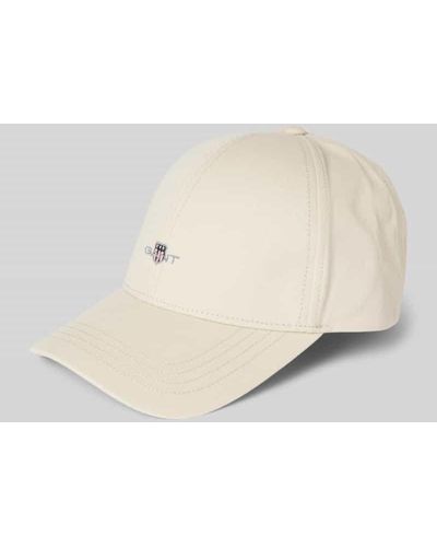 GANT Basecap mit Label-Stitching Modell 'UNISEX SHIELD HIGH CAP' - Natur