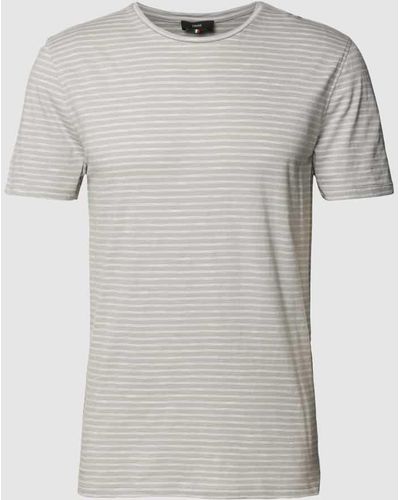 Cinque T-Shirt mit Streifenmuster Modell 'Joni' - Grau