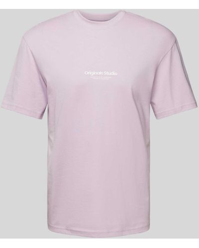 Jack & Jones T-Shirt mit Rundhalsausschnitt Modell 'JORVESTERBRO' - Pink