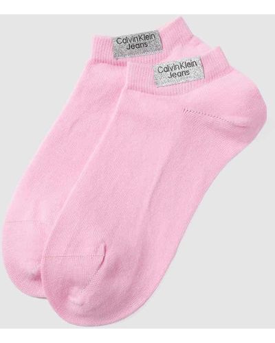 Calvin Klein Sneakersocken mit Bio-Baumwoll-Anteil - Pink