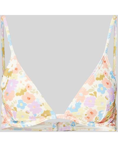 Billabong Bikini-Oberteil mit floralem Print Modell 'DREAM CHASER' - Natur