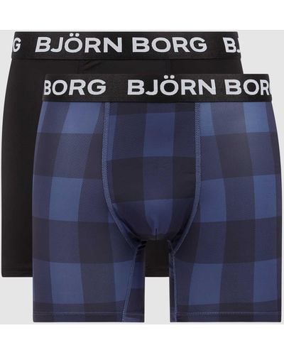 Björn Borg Athletic Fit Boxershorts In Verpakking Van 2 Stuks - Blauw