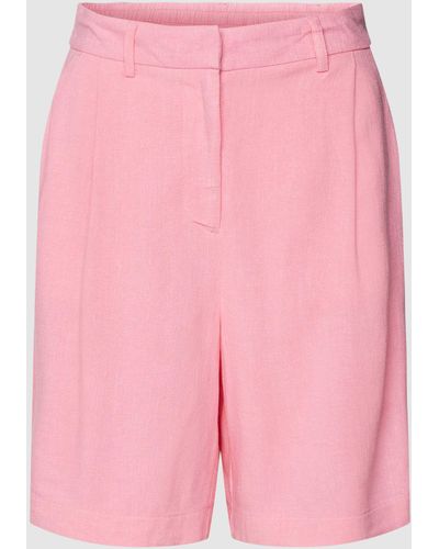 Pieces Korte Broek Met Bandplooien - Roze