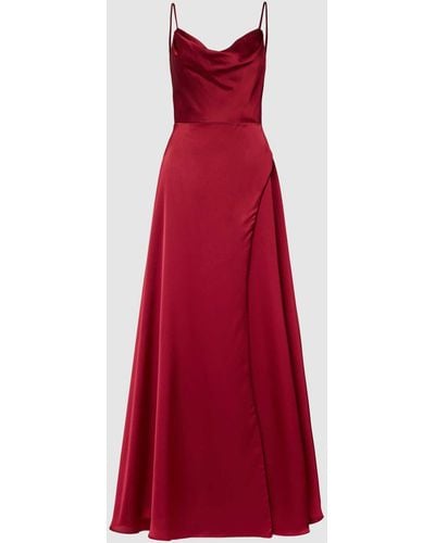 Luxuar Abendkleid mit Gehschlitz - Rot