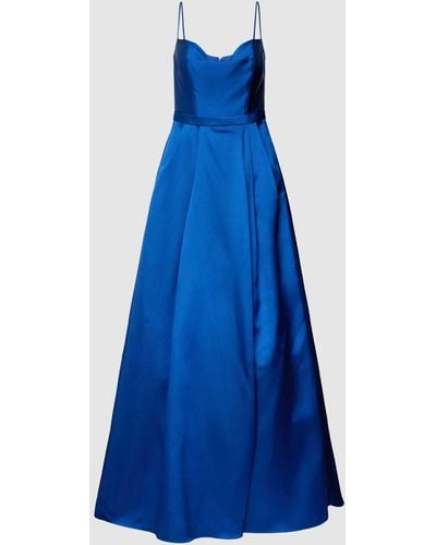 Vera Wang Abendkleid mit Herz-Ausschnitt Modell 'VIHAAN' - Blau