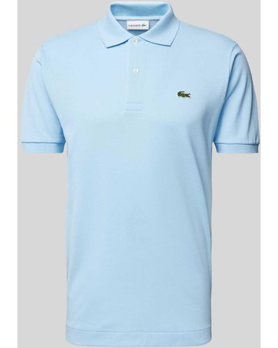 Lacoste Classic Fit Poloshirt mit Label-Detail Modell 'CORE' - Blau