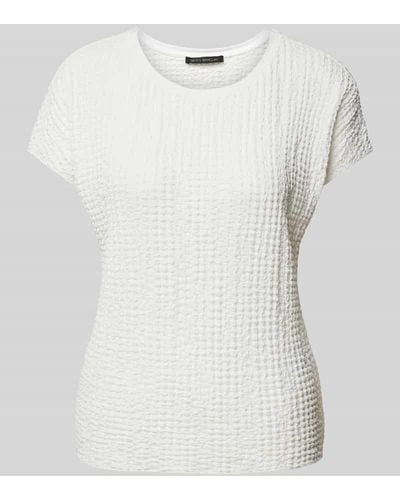 Betty Barclay T-Shirt mit Strukturmuster - Weiß
