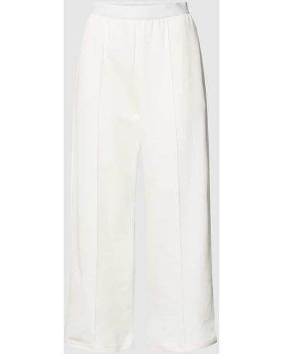 Max Mara Sweatpants mit elastischem Logo-Bund Modell 'ROSTOK' - Weiß