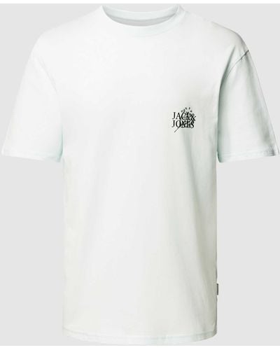 Jack & Jones T-shirt Met Motiefprint - Wit