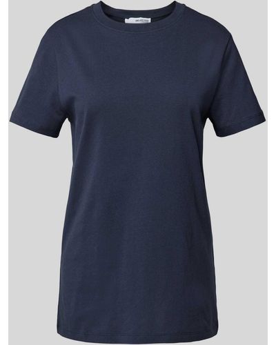 SELECTED T-Shirt - Blau