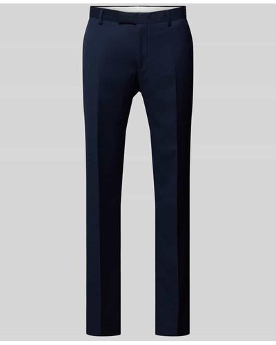 Pierre Cardin Slim Fit Anzughose mit Strukturmuster Modell 'Ryan' - Blau