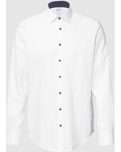 Jake*s Business-Hemd im Regular Fit - Weiß