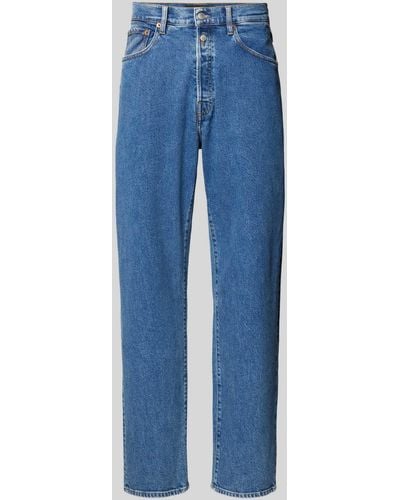 Replay Straight Fit Jeans im 5-Pocket-Design Modell '901' - Blau