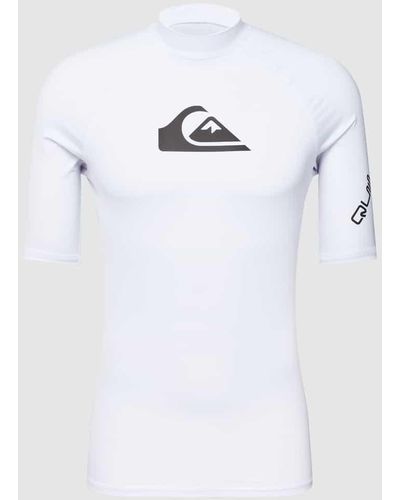 Quiksilver T-Shirt mit Logo-Detail Modell 'ALL TIME SS' - Weiß