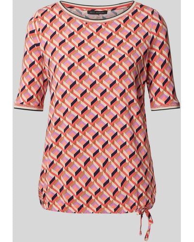 Betty Barclay T-Shirt mit Allover-Muster - Pink