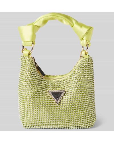 Guess Hobo Bag mit Ziersteinbesatz Modell 'LUA' - Grün