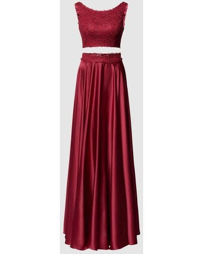 Luxuar Abendkleid im zweiteiligen Design - Rot