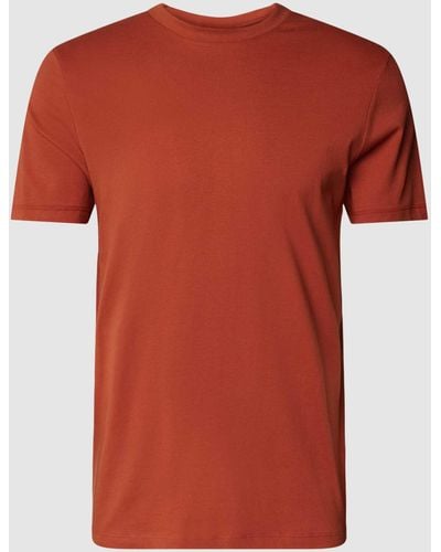 Strellson T-shirt Met Ronde Hals En Korte Mouwen - Oranje