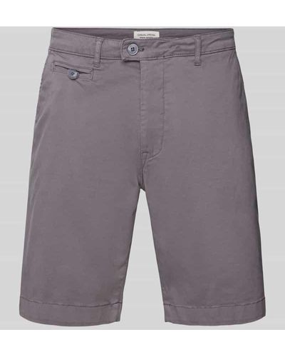 Casual Friday Chino-Shorts mit Eingrifftaschen - Grau