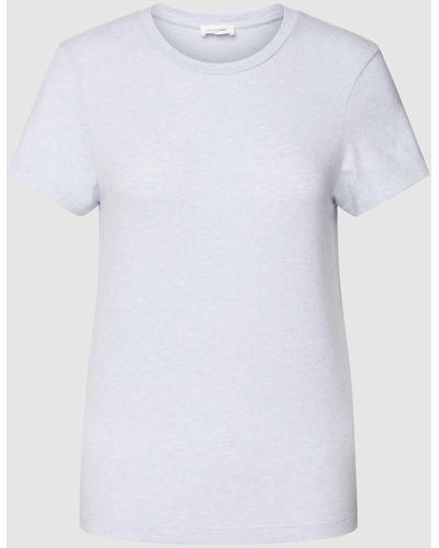 American Vintage Damen T-Shirt mit Rundhalsausschnitt - Weiß