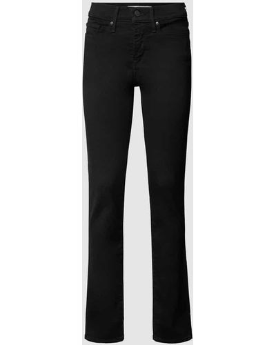 Levi's® 300 Shaping Slim Fit Jeans mit Stretch-Anteil Modell '312TM' - Schwarz