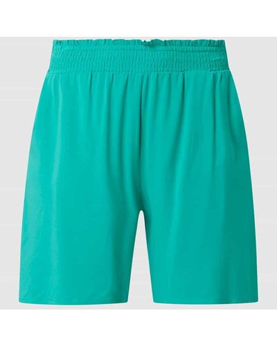 ONLY High Waist Shorts aus Viskose Modell 'Nova' - Grün
