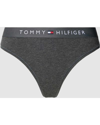 Tommy Hilfiger String mit elastischem Label-Bund - Grau