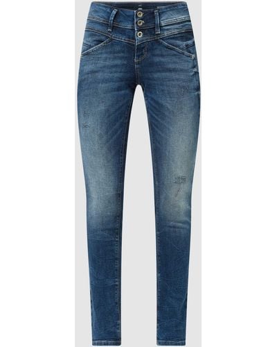 Tom Tailor Slim Fit Jeans mit Stretch-Anteil Modell 'Alexa' - Blau