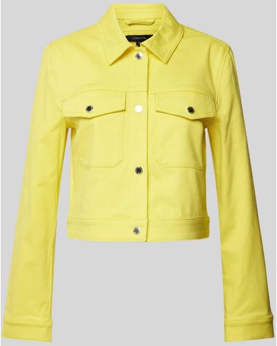 Comma, Jeansjacke mit Brusttaschen - Gelb