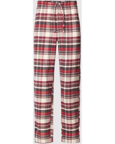 Jockey Pyjamahose aus Baumwolle - Rot