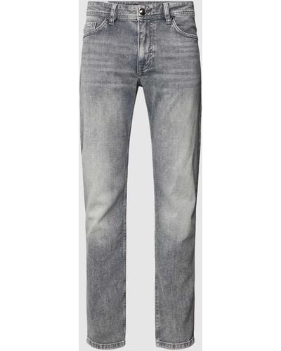 Joop! Modern Fit Jeans mit Eingrifftaschen Modell 'Fortress' - Grau