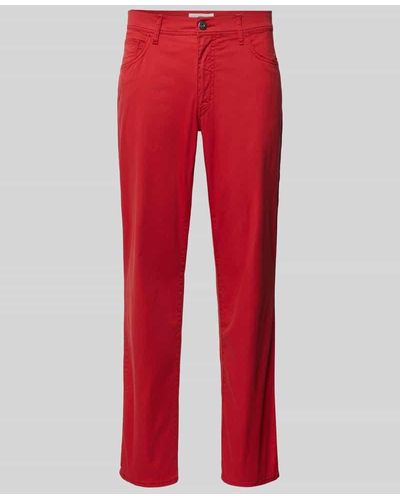 Brax Five Pocket Hose mit französischen Eingrifftaschen Modell 'CADIZ' - Rot