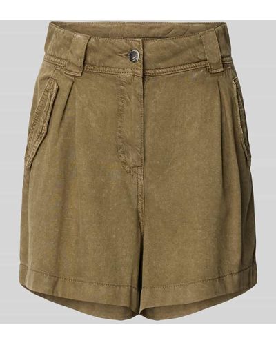ONLY Shorts aus Lyocell in unifarbenem Design Modell 'KENYA LIFE' - Grün