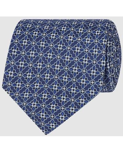 Eton Krawatte aus reiner Seide (8cm) - Blau