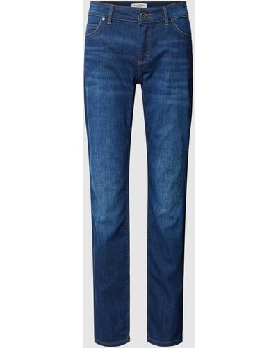 Marc O' Polo Slim Fit Jeans mit Eingrifftaschen - Blau