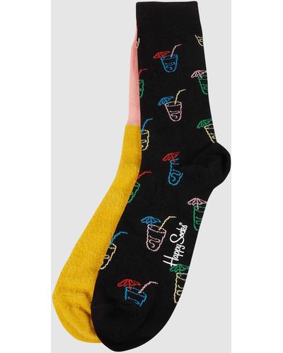 Happy Socks Sokken, Pak Van 2 Paar - Geel